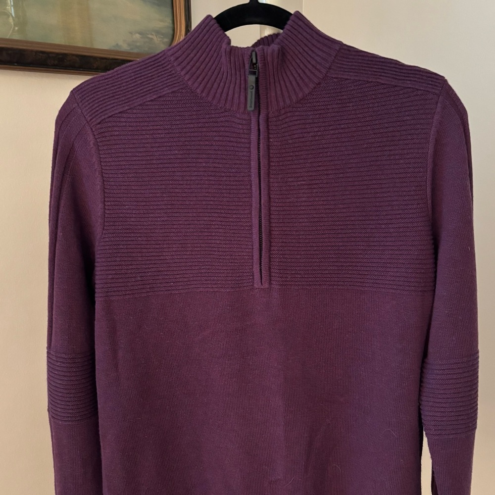 Smartwool Texture Wool Blend Half Zip Sweater In … - image 3